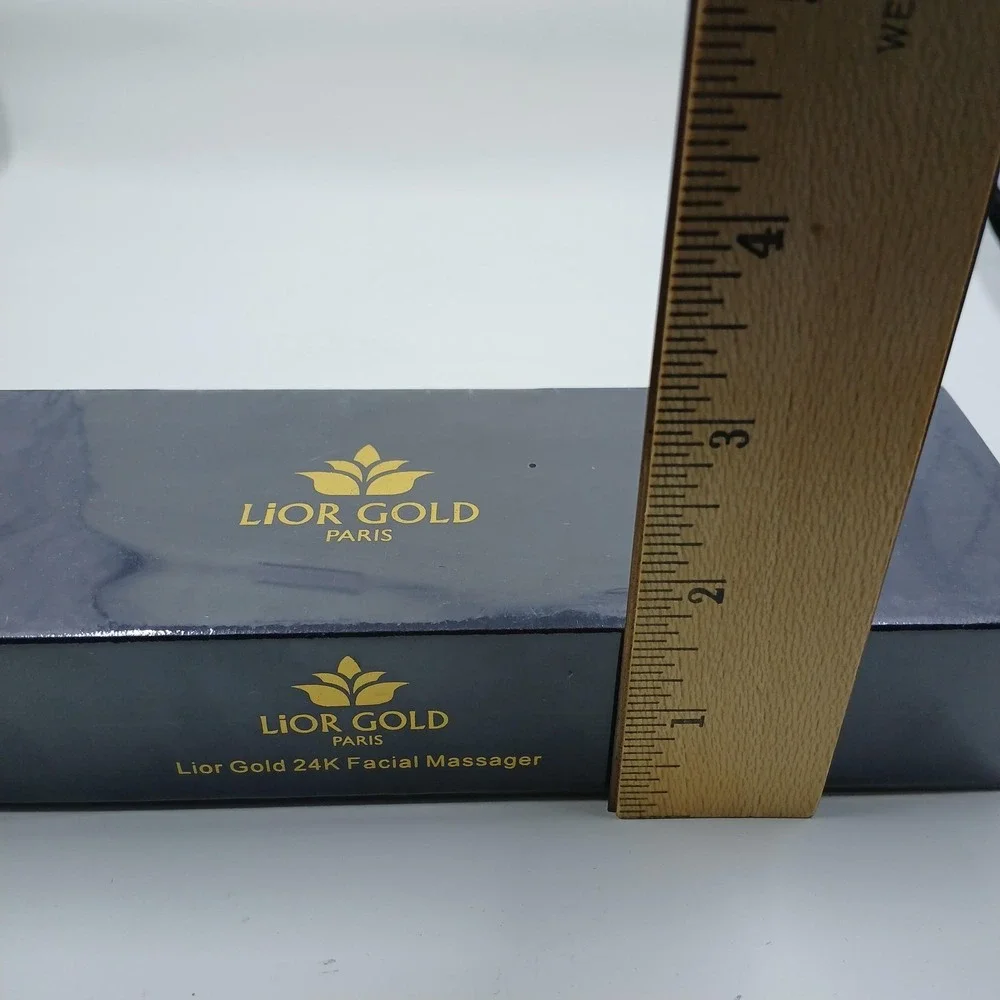 Lior Gold 24K Gold Facial Massager Face‎ Neck Vibrating T-Bar Anti-Aging Tool